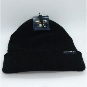 NWT Black SMITHS WorkWear Knit HAT/ BEANIE One-Size Winter Hat